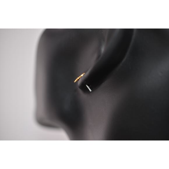 Catherine Weitzman 18K Gold Vermeil Monstera Leaf Earrings - Picture 3 of 3